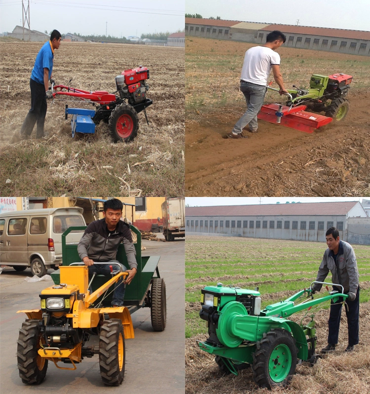 High Quality Kubota Plough for Diesel Power Tiller with 8-22HP Mini Two Wheel Hand Walking Tractor Good Price in Kenya