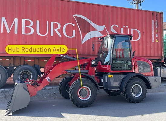 Versatile/Durable Small Wheel Mini Loader with Hydraulic Fork/Four in One Bucket/Grass Grab Fork/Cummins/Kubota Engine