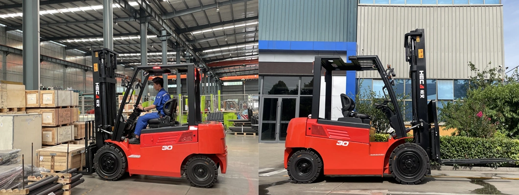 Electric Four-Wheel Forklift Balance Weight 1.5 Ton 2ton 3000kg Full Electric Forklift