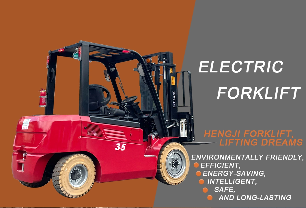 Electric Four-Wheel Forklift Balance Weight 1.5 Ton 2ton 3000kg Full Electric Forklift