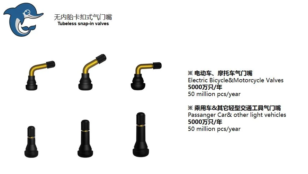 Himile Car Tyres Tr543e Bus and Heavy-Duty Truck Valves Tubeless Metal Clamp-in Tire Valves.