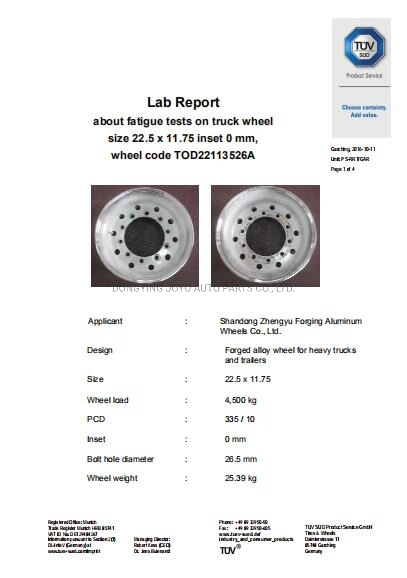 22.5 &quot;Large Tubeless Truck Trailer Wheels, Weight Standard Direct Outlet22.5*11.75