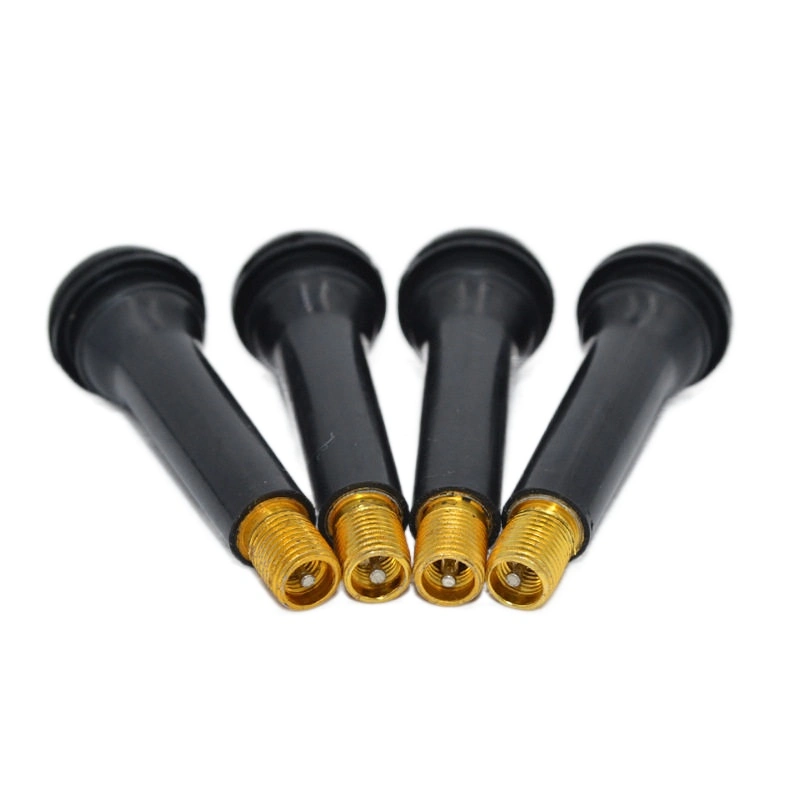 TR418 Straight Tubeless Black Rubber Tire Valve Stems