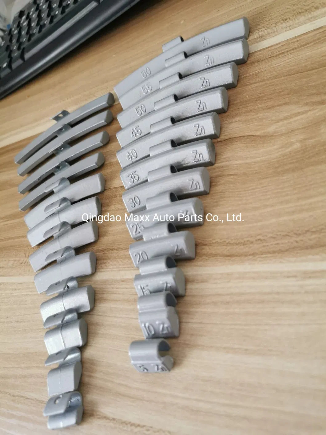 Lead Free Zinc Clip Balancing Weight 5g-60g Zinc Clip on Wheel Weights