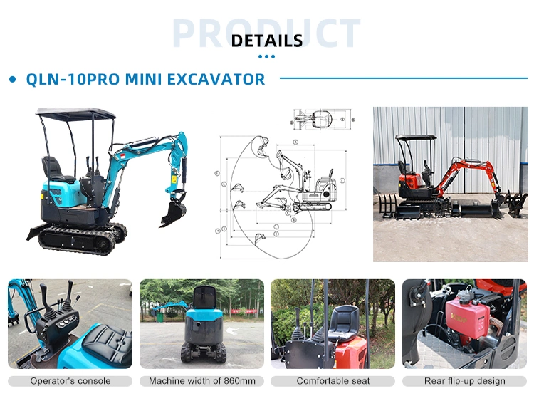 Mini Crawler Excavators 2500kg Bucket Kubota Excavator Wheel Excavator