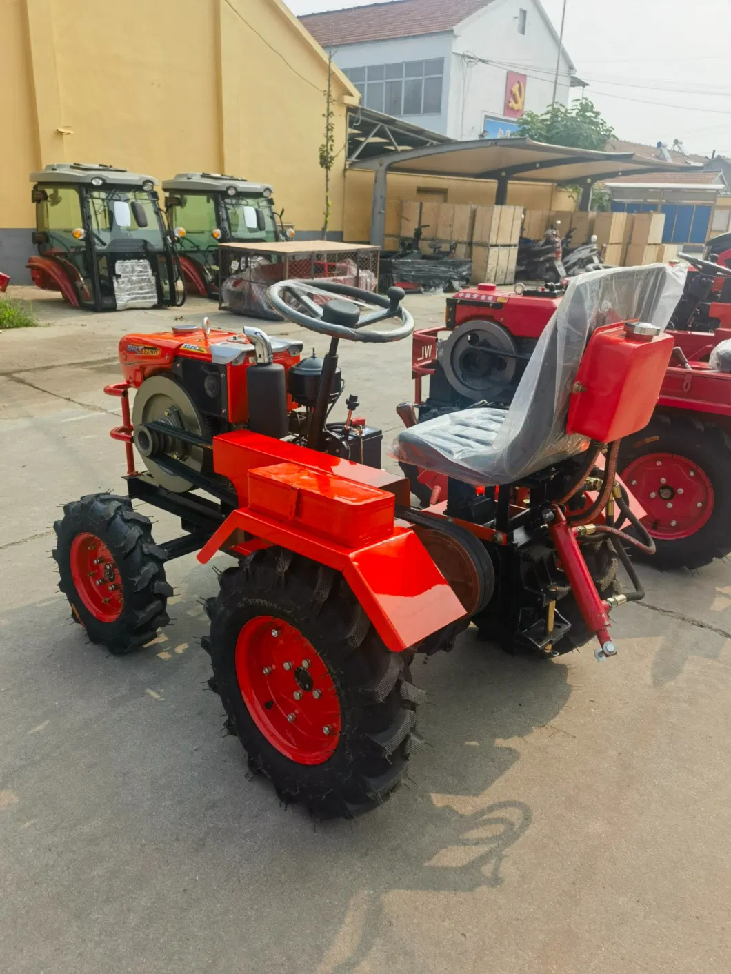 12HP 15HP 18HP 20HP Mini Small 4wheel 4WD Rotary Tiller Disc Plough New Used Minimum China Agriculture Farm Wheel Garden Walking Hand Tractor