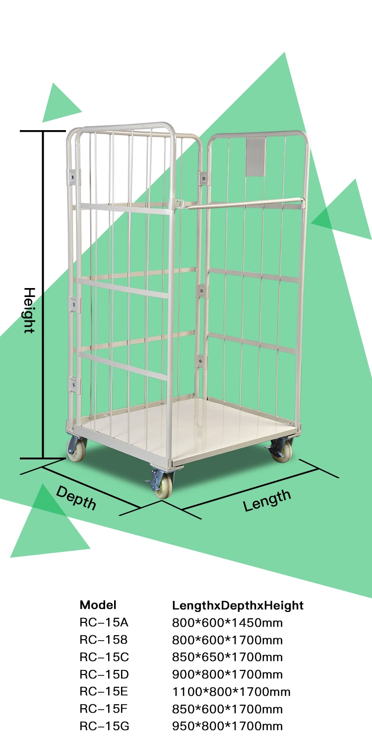 Warehouse Moveable Multi Tiers American Style Step Ladder Trolley