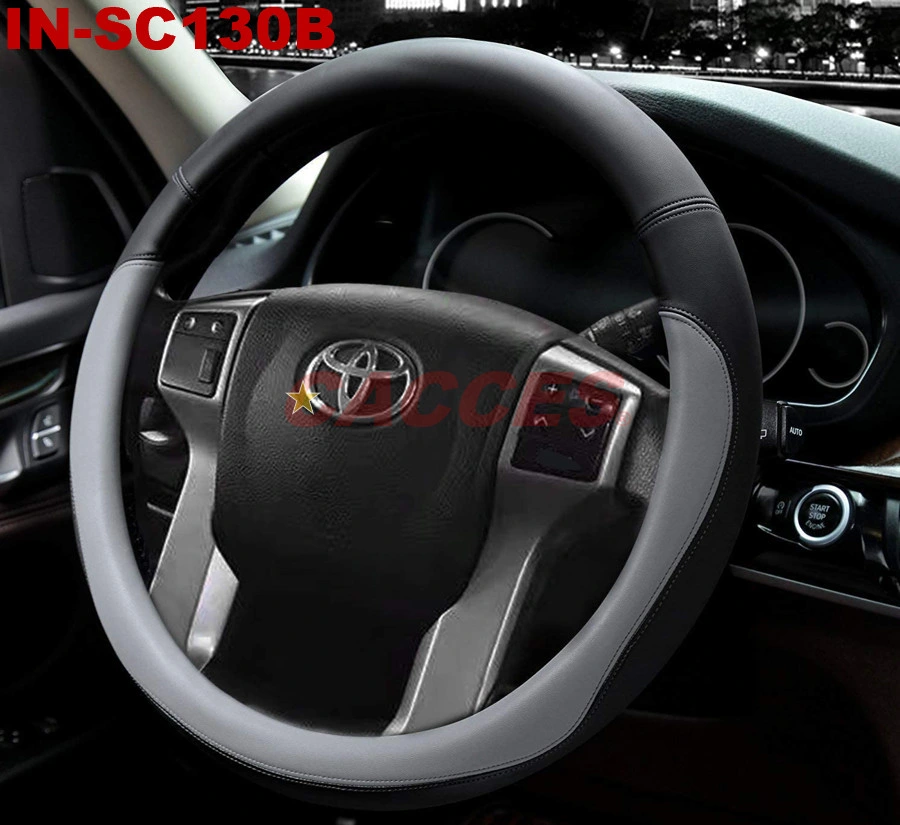 Microfiber Leather Steering Wheel Cover OE Size for Toyota,Bwm,MB,Audi,VW,Porsche,Peugeot,Citroen,Honda,Nissan,Lexus,Volvo,Renault,FIAT,Opel,Model S/M/L/XL/XXL