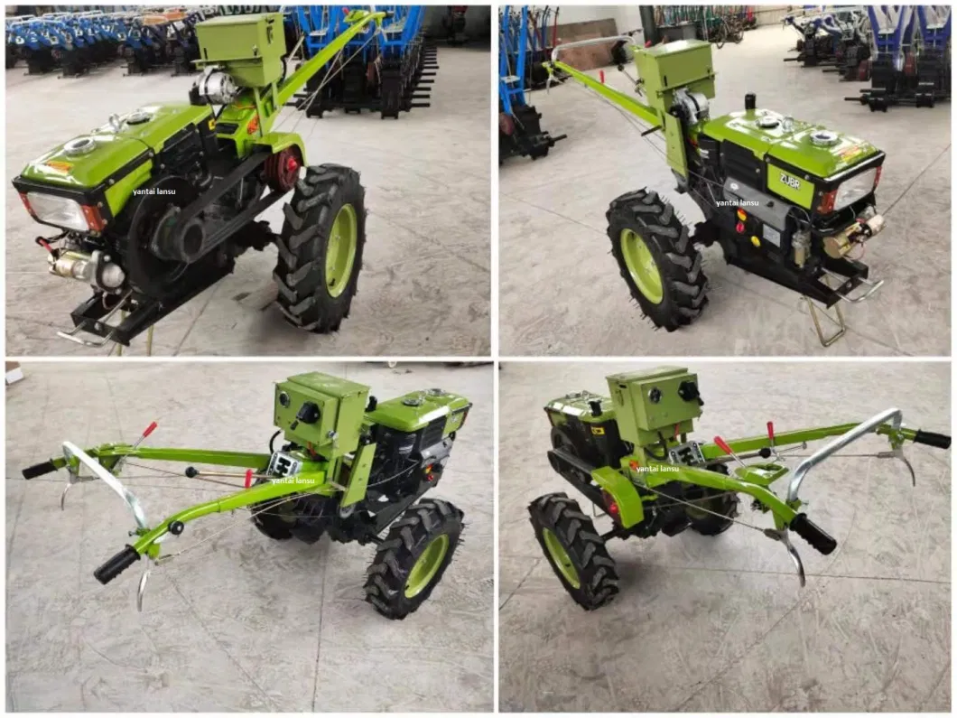 Farm Machinery 7-14HP Hand Tractors Mini Farm Garden Agriculture Electric Tractor Two Wheel Cp131 Power Tiller Kubota Walking Tractor for Farm Machine