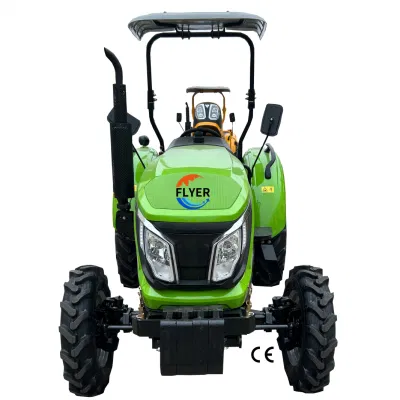 Kompakte Yto Diesel Motorrad 4WD 50HP 60HP kleine Landwirtschaft Traktor mit Sonnenschirm und Seilen