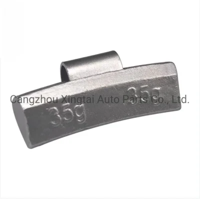 Hochwertige Gramm 5-60 Zn Clip-On Radgewicht für Stahl Felge Grau Beschichtet