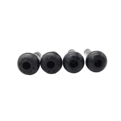 Tubeless Black Premium Rubber Snap-in Reifen Ventilschaft Universal für Schlauchlos 0,453 Zoll 11,5mm Randlöcher