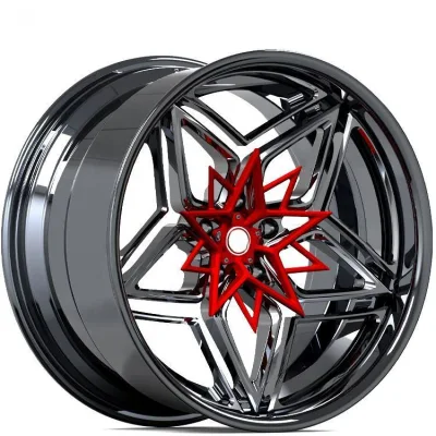 Light Weight Performance Concave Chrome Star Forged Car Wheels Felgen