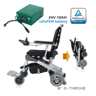 250W Faltbarer leichter Power Rollstuhl, Motoren sind schnell abnehmbar und innerhalb von 5 Sekunden aufsteckbar