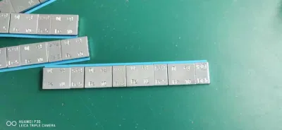 Fe/Eisen/Stahl Stick on/selbstklebend Vierkant Typ Zink beschichtet für Autorader Gewicht Ausgleichen