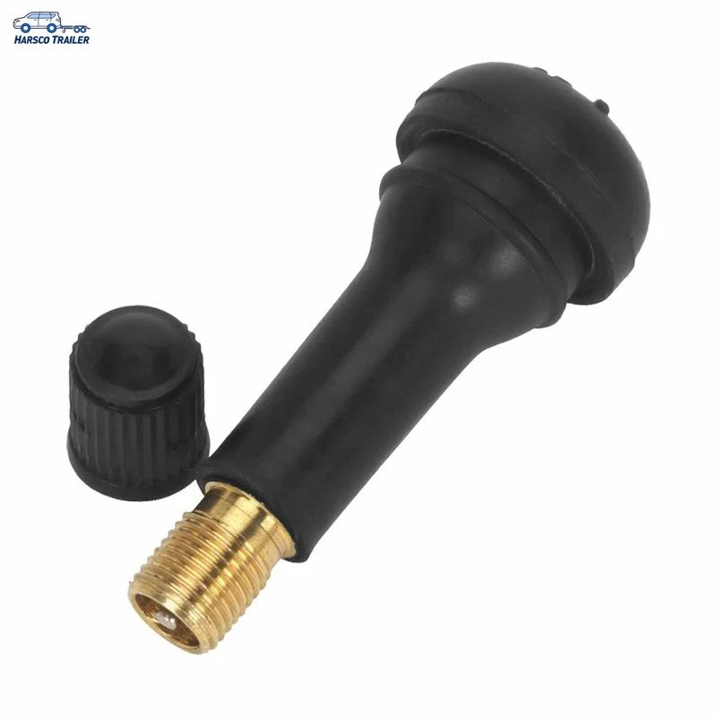 TR412 Straight Tubeless Black Rubber Tire Valves