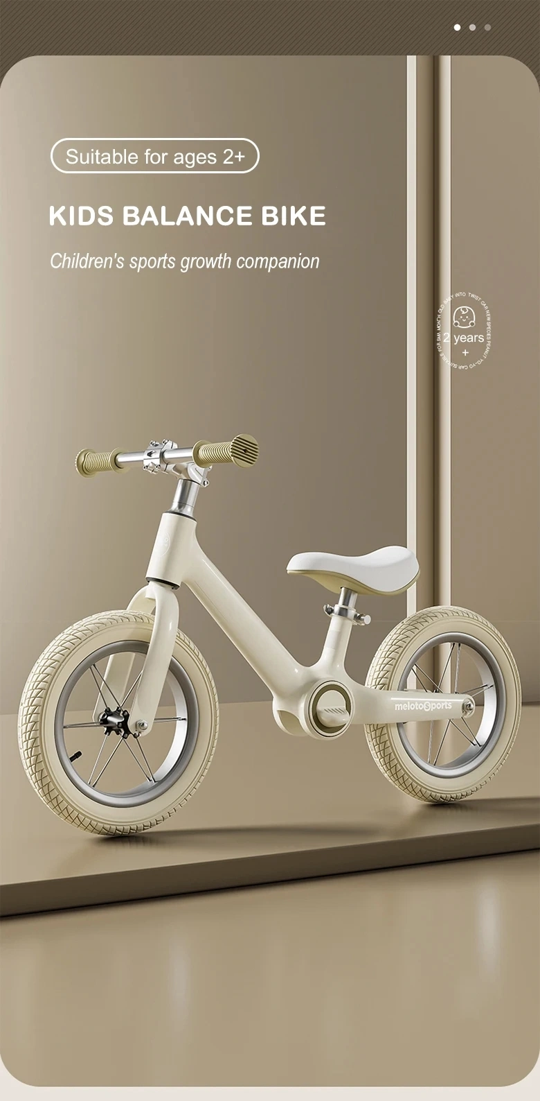 2023 Cheaper Balance Bike with Light Weight Magnesium Alloy Frame for Kids 2 Wheels No Pedal Children Balance Bike