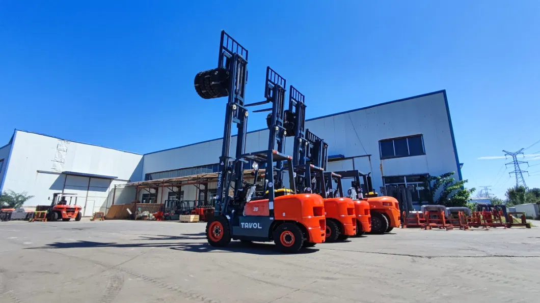 China Montacargas 2 Ton 2.5 Ton 3 Ton 3.5 Ton 4 Ton Diesel Forklift with Duplex/Triple 3 M 4m 4.5m 5m 6m Lifting Height