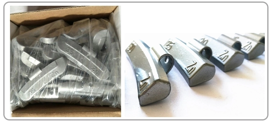 Zinc Coated Lead-Free Fe 1/2 Oz X 8 Wheel Weights