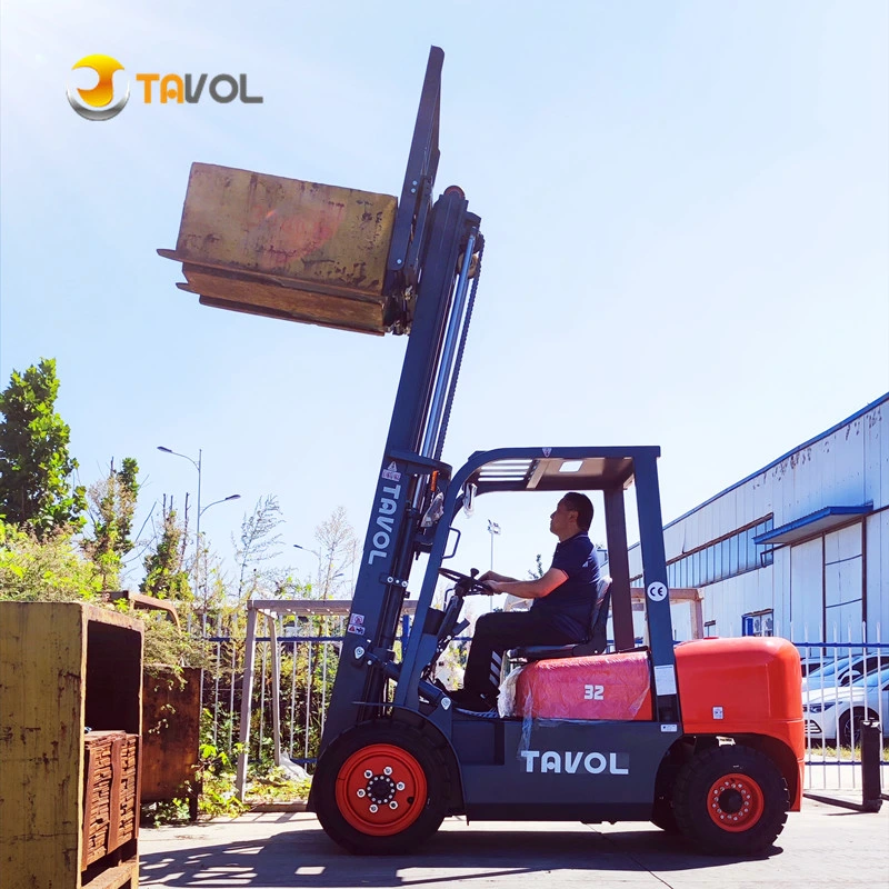 China Montacargas 2 Ton 2.5 Ton 3 Ton 3.5 Ton 4 Ton Diesel Forklift with Duplex/Triple 3 M 4m 4.5m 5m 6m Lifting Height