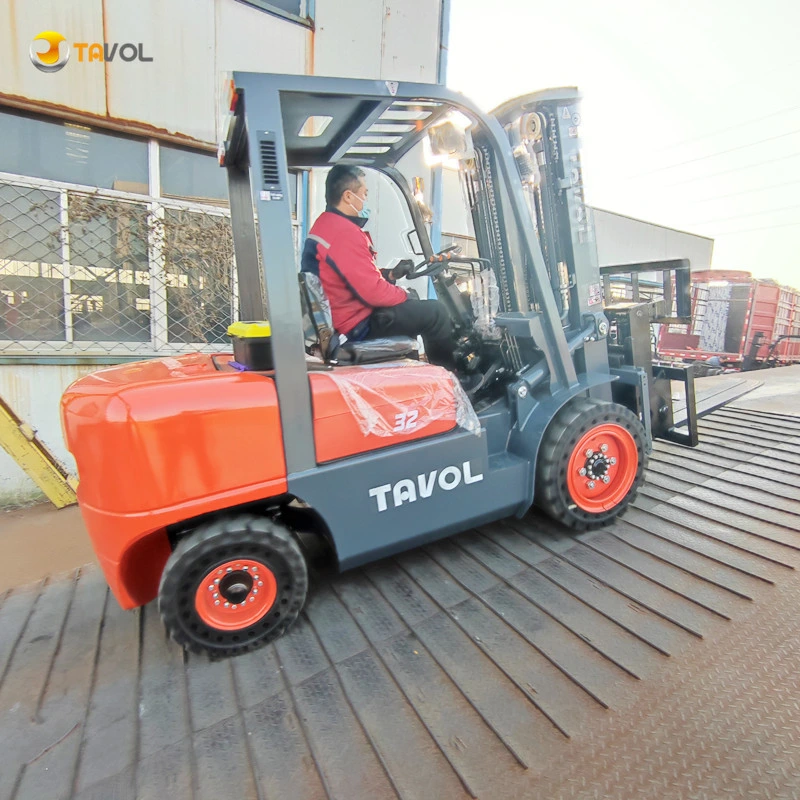 China Montacargas 2 Ton 2.5 Ton 3 Ton 3.5 Ton 4 Ton Diesel Forklift with Duplex/Triple 3 M 4m 4.5m 5m 6m Lifting Height