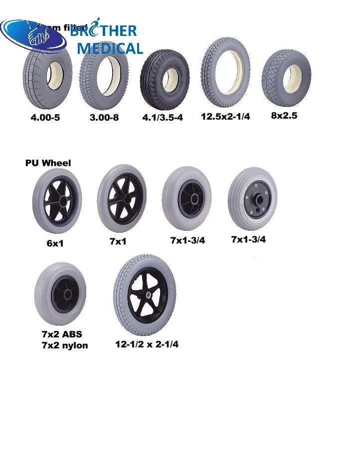 Aluminum Wheelchair Light Weight Removable Footrest Wheel Set