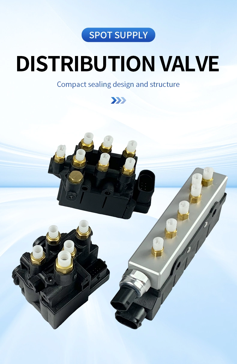 OE 4f0616013 Air Suspension System Distribution Valve for Car 6 Holes