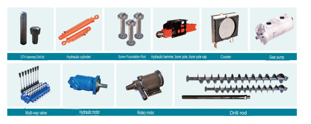 Hxt Pile Driver with Air Compressor for DTH Drilling Hole