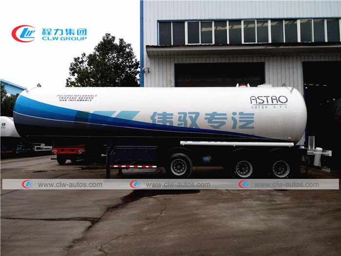 ASME Standard First Axle Lifting Air Bag Suspension Trailer 25tons Cooking LPG Gas Transport Tanker Trailer