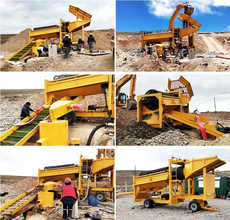 Sand Gold Washing Machines Trommel Screen for Sticky Clay Gold