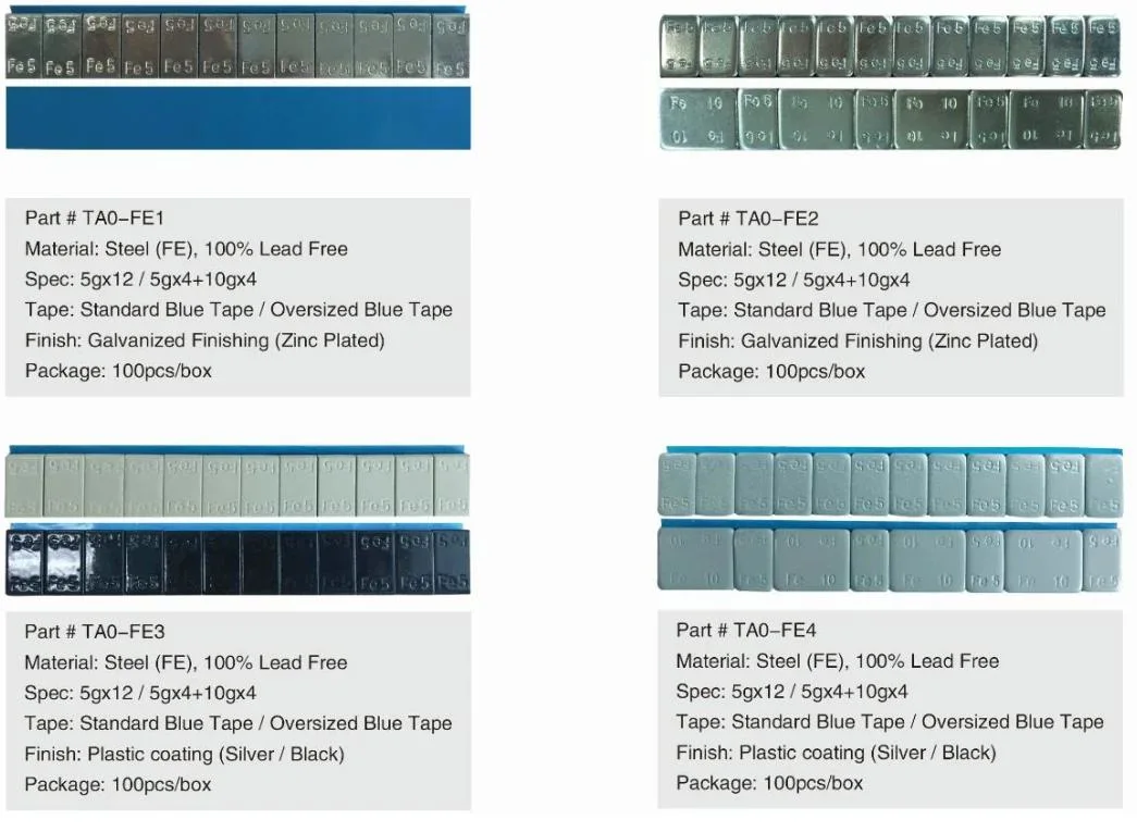 Adhesive Tape Wheel Weights Steel Wheel