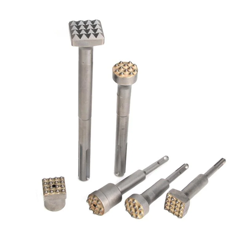 SDS Max/SDS Plus Bush Hammer Bit with Alloy Steel for Removing Excess Concrete