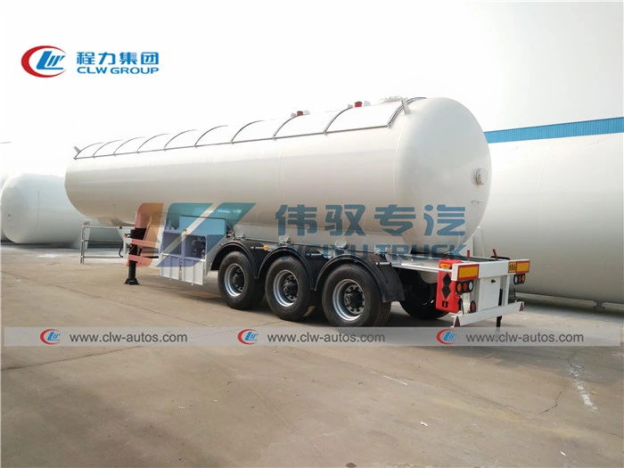 Tanzania 49.6cbm LPG Tanker Semi Trailer Air Bag Suspension 25mt Propane Tanker Truck