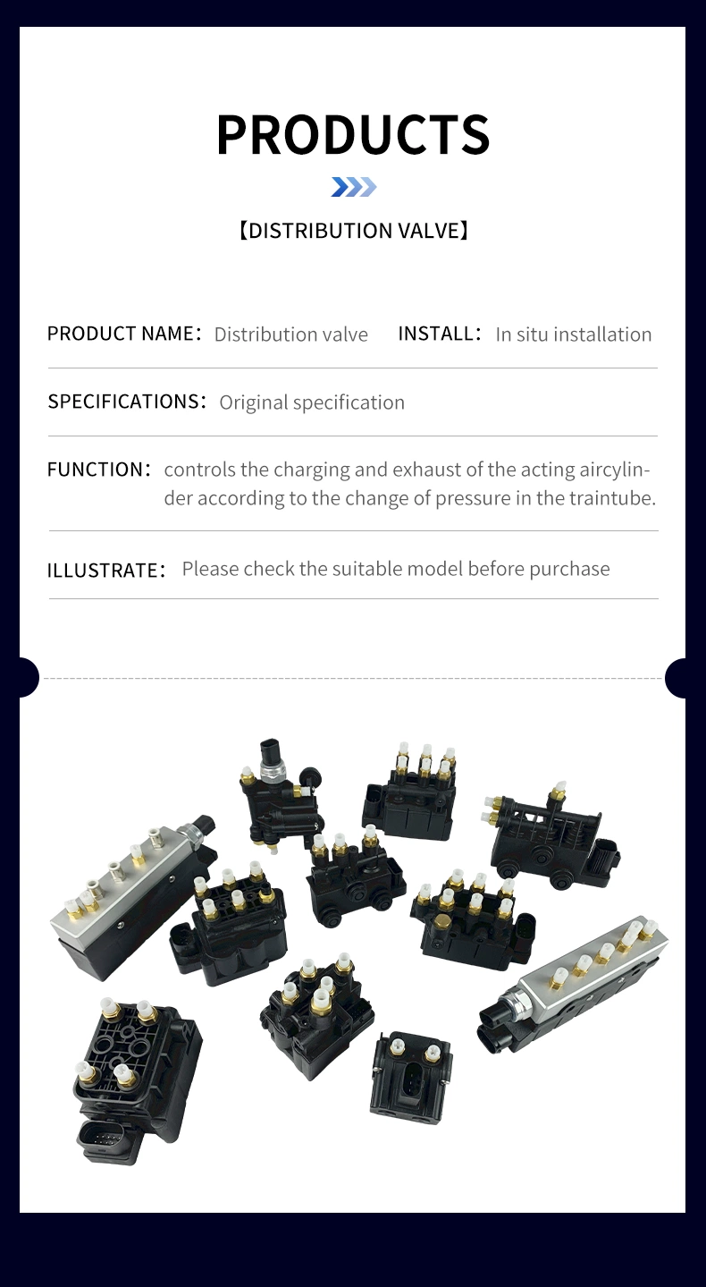 OE 4f0616013 Air Suspension System Distribution Valve for Car 6 Holes