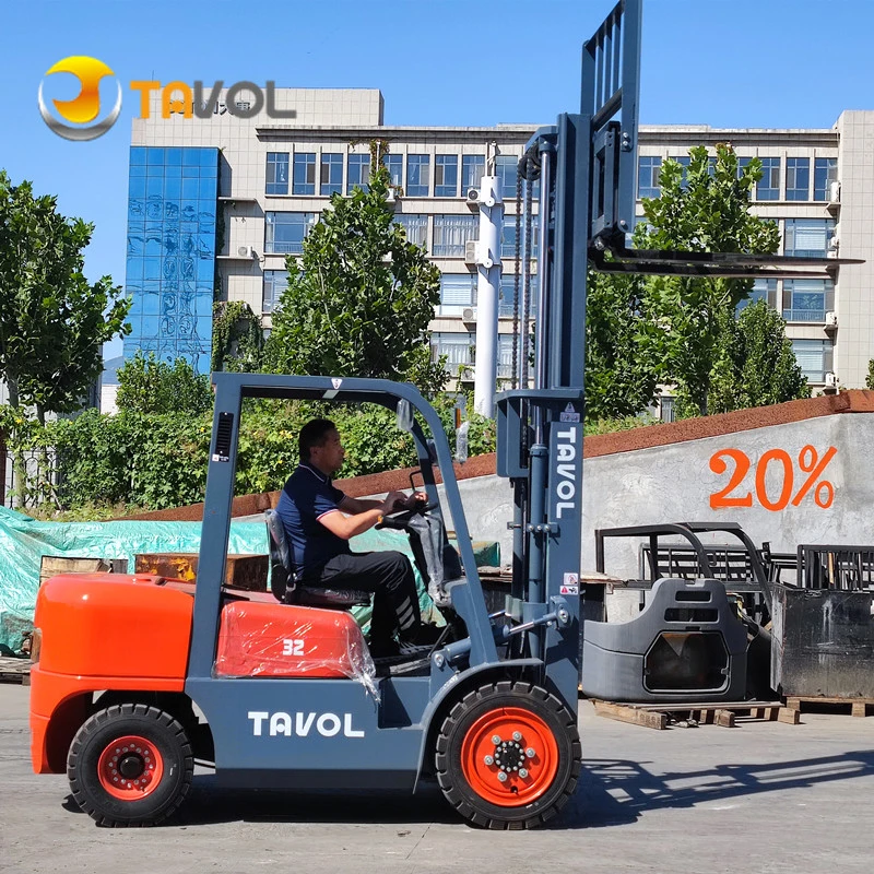 China Montacargas 2 Ton 2.5 Ton 3 Ton 3.5 Ton 4 Ton Diesel Forklift with Duplex/Triple 3 M 4m 4.5m 5m 6m Lifting Height