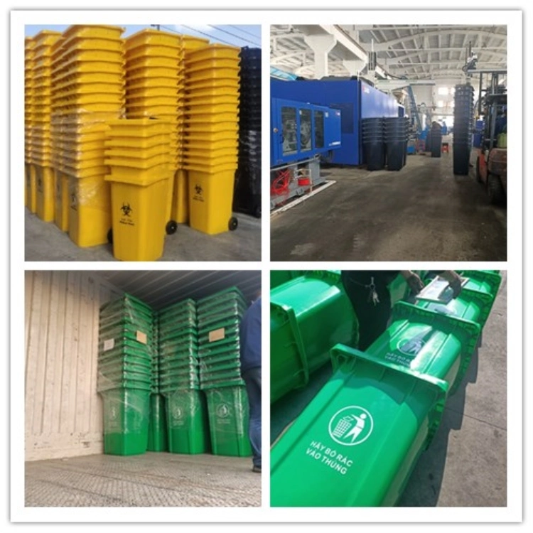 Chinese Factory Sales Directly, 100L, 120L, 240 L HDPE Plastic Dustbin Garbage Containers Waste Bin