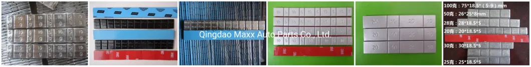 China Factory Blue Tape Adhesive Fe Wheel Weight