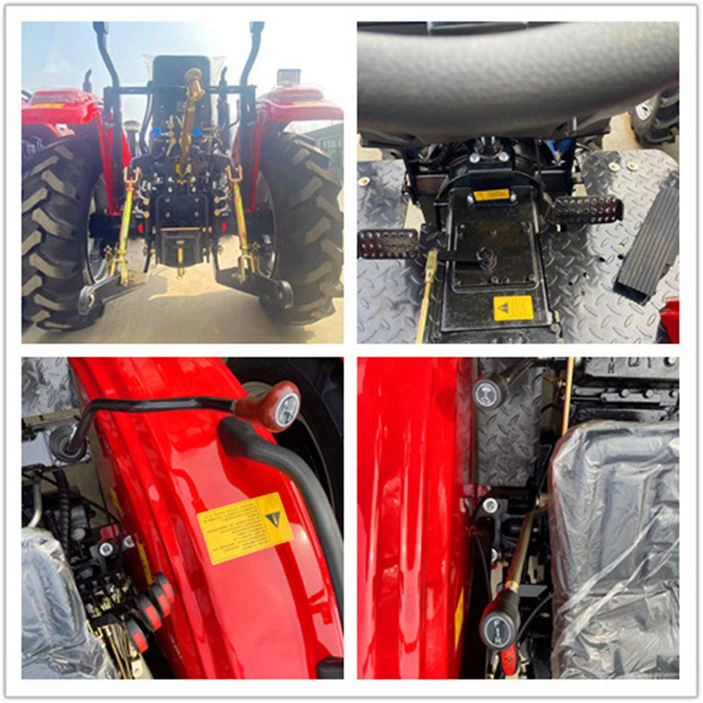 60HP CE Small 4 Wheel Tractor with Front End Loader Kubota Tractors Trucks Agriculture Mini Farm Tractor Lawn Mower 4X4