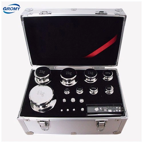 Stainless Steel Cast Iron Test Weights with Handling Wheels Portable Box 1mg~10kg