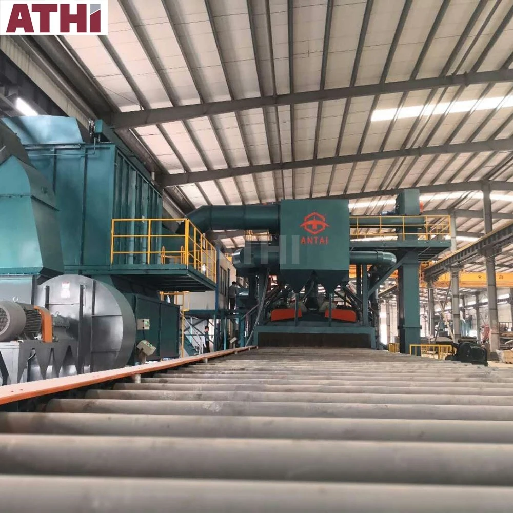 Shot Blasting Machine with Roller Conveyor