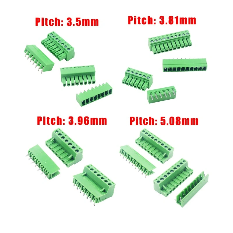 PCB Terminal Block Connector Pitch 5.0mm Straight Pin 2p 3p Screw PCB Terminal Blocks Connector Assortment Kit