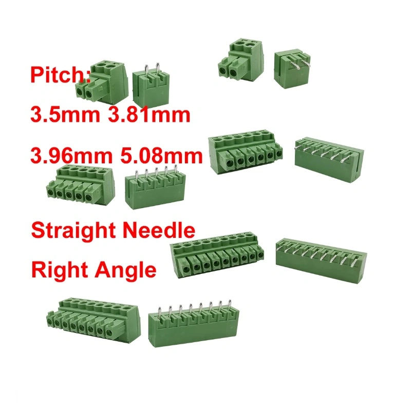 PCB Terminal Block Connector Pitch 5.0mm Straight Pin 2p 3p Screw PCB Terminal Blocks Connector Assortment Kit