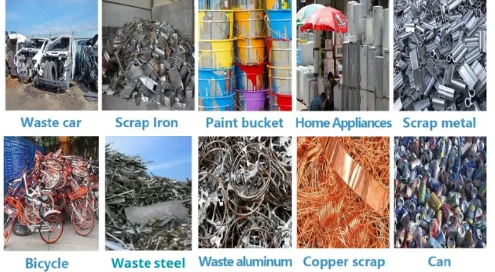 Scrap Car Bicycle Waste Steel Iron Aluminum Crushing for Metal Product Manufacturing