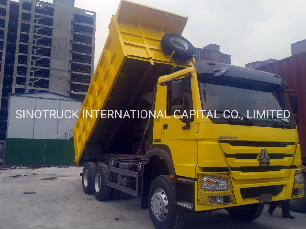 Dump Truck for Pulling Large Stones on Muddy Roads