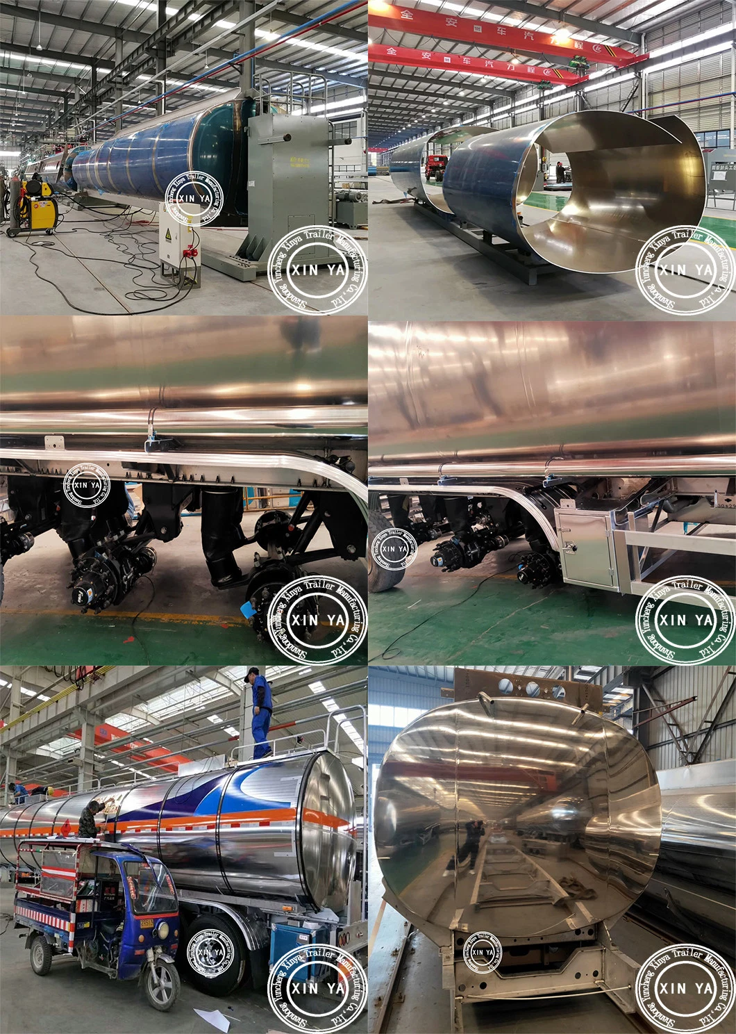 Stainless Steel Milk Edible Food Oil Tank Tanker Semi Trailer for Sale