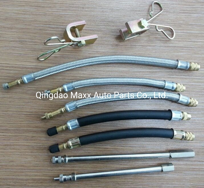 Tire Valve Extension Flexible Rubber Valve Extensions with Fastener