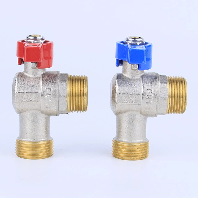 Brass Manifold Compact Boiler Safety Unit Automatic Shut-off Valve with Air Vent and 3 Bar for Floor Heating System