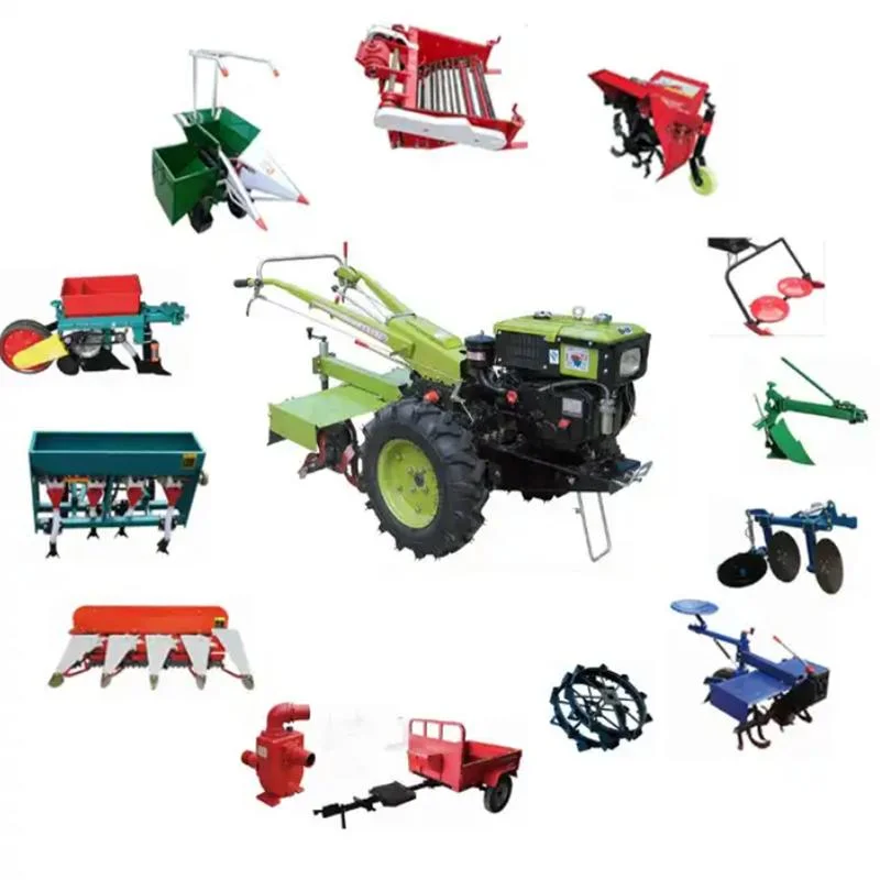 Farm Machinery Hand Walking Tractor Farm Walking Tractor Trade 8HP Diesel Walking Tractors Kubota Two Wheel Mini Farm