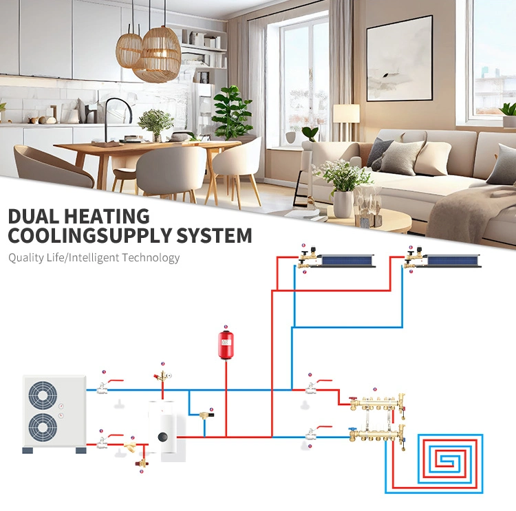 Brass Manifold Compact Boiler Safety Unit Automatic Shut-off Valve with Air Vent and 3 Bar for Floor Heating System