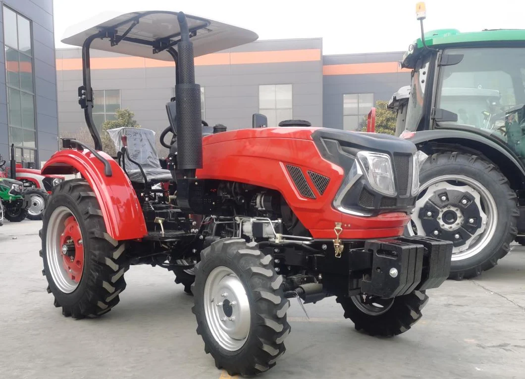 60HP CE Small 4 Wheel Tractor with Front End Loader Kubota Tractors Trucks Agriculture Mini Farm Tractor Lawn Mower 4X4